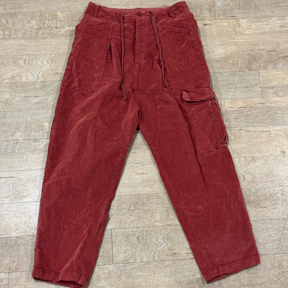 Free People Bay To Breakers Corduroy Roasted Pants Size Small